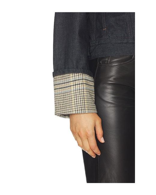 Rag & Bone Black Harriet Denim Trucker Jacket