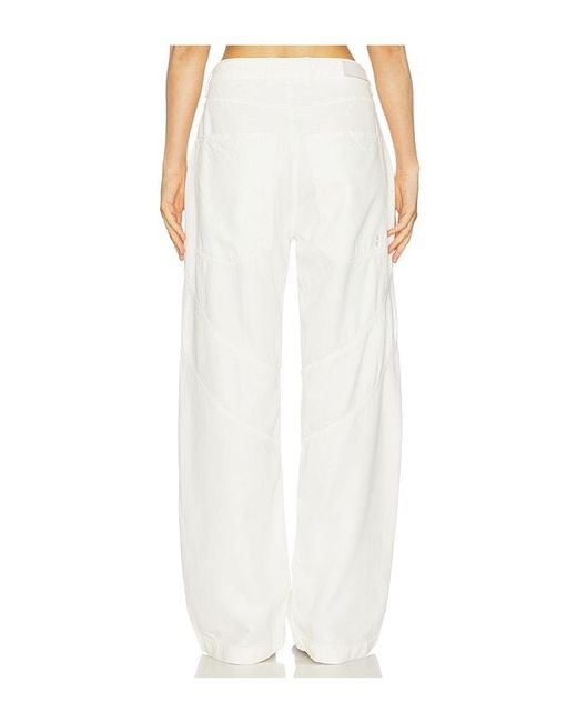 ICON DENIM White Lysa Wide Leg Jeans