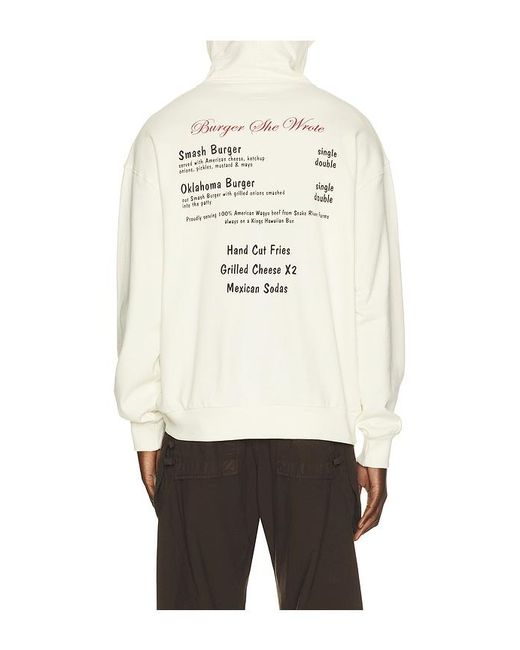 Brixton Natural X Burger She Wrote Hoodie for men