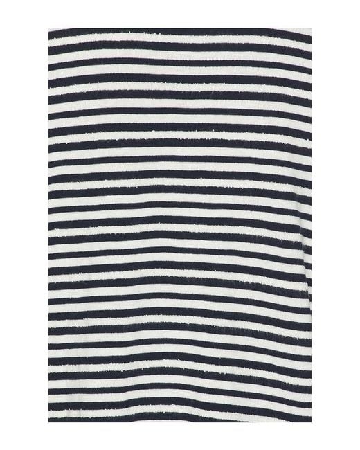 Bobi Multicolor Drop Shoulder Pullover Top