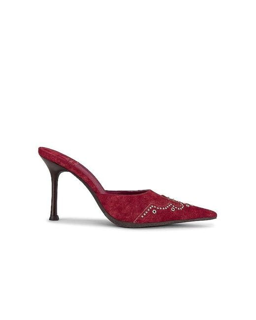 Jeffrey Campbell Red Bite-me Mule