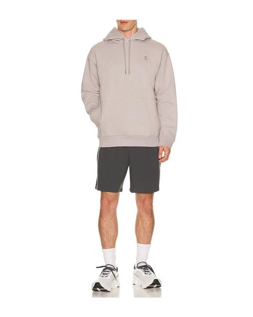On Shoes Gray Club Collect Hoodie Geo for men