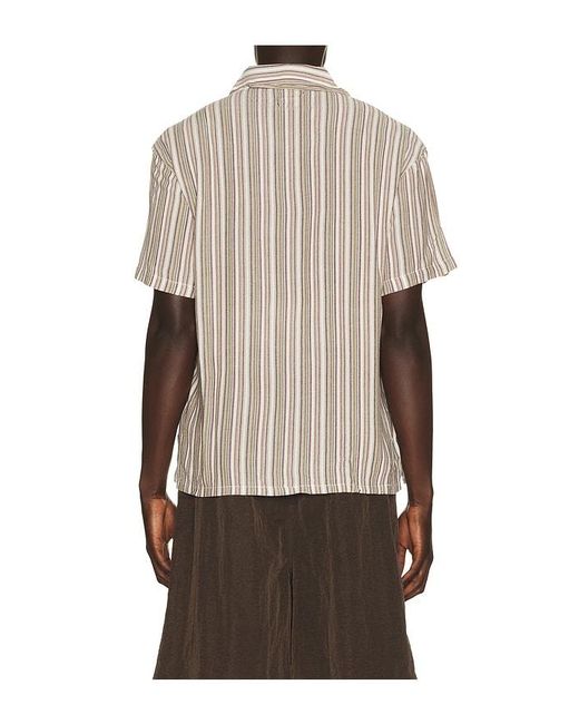 Brixton Multicolor Bunker Twisted Stripe Woven Shirt for men