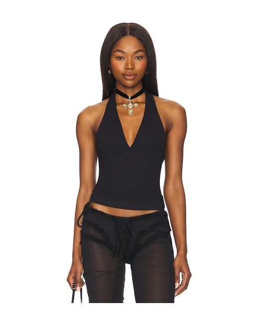 Free People Still Here ホルタートップ Black
