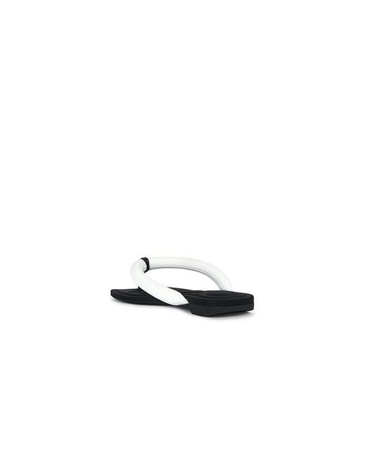 Alexander Wang White Jenna Tubular Flat Thong Sandal