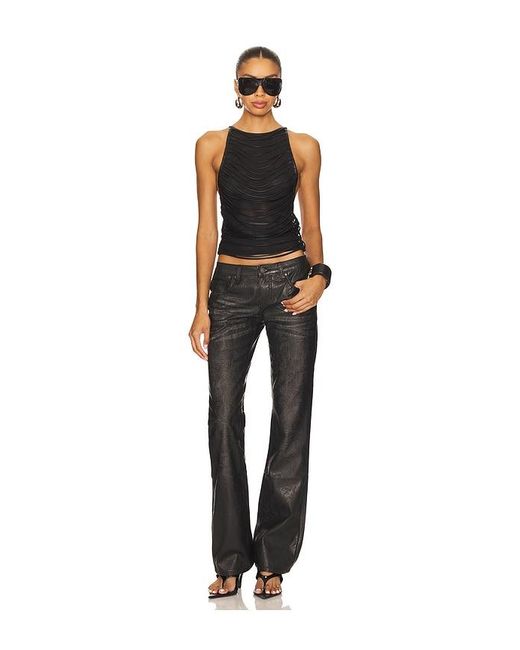 Jaded London Black Pu Cooper Jean
