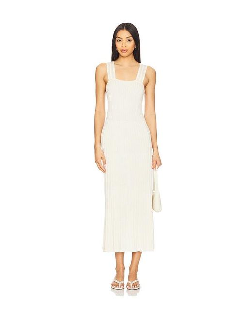 Sancia White The Dominique Knit Dress