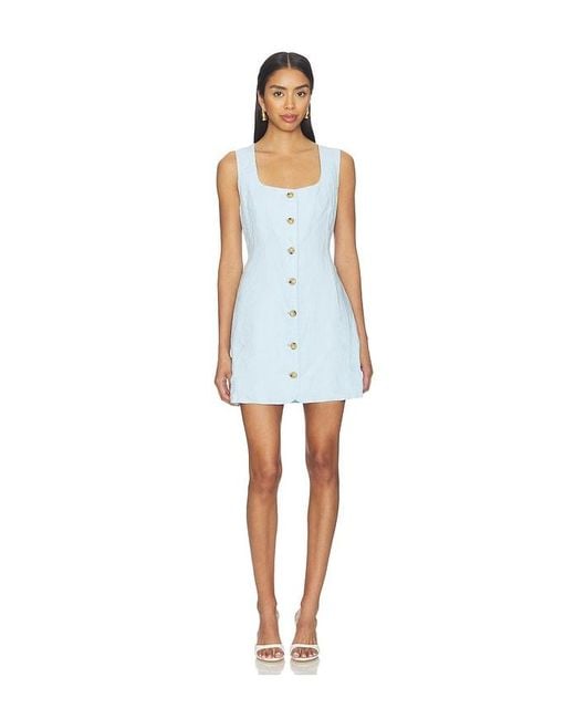 Blank NYC Blue Button Up Dress