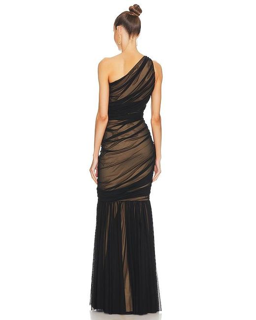Norma Kamali Black Diana Fishtail Gown