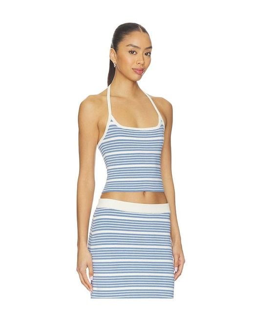 LSPACE Blue Positano Top