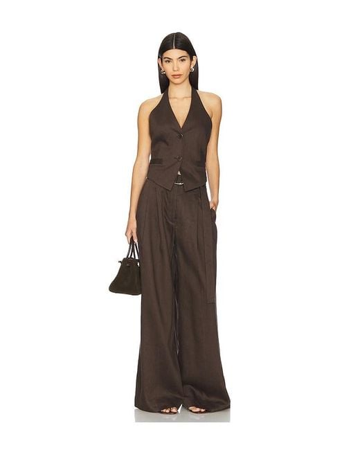 Helmut Lang Brown Halter Vest