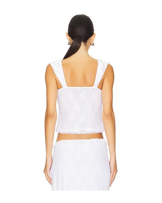 MAJORELLE White Leonie Top
