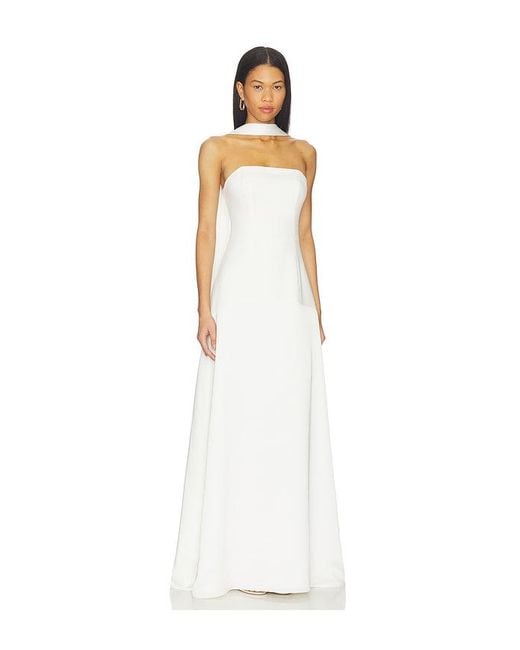 Elliatt White Noralyn Strapless Gown