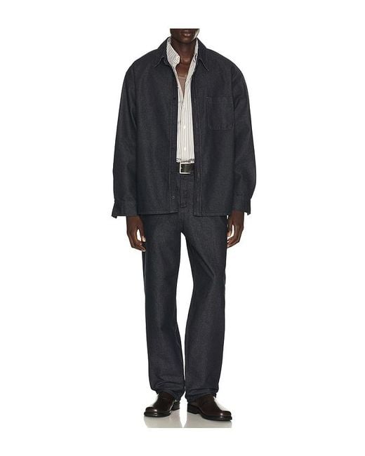 LE17SEPTEMBRE Black Denim Over Shirt for men