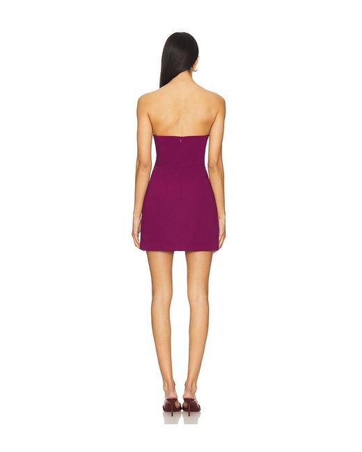 Amanda Uprichard Red X Revolve Strapless Puzzle Mini Dress