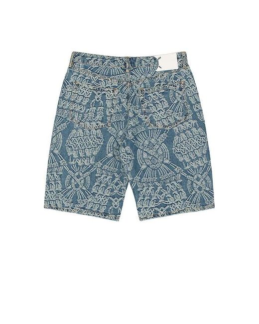 Daily Paper Macrame Denim Shorts in Blue für Herren