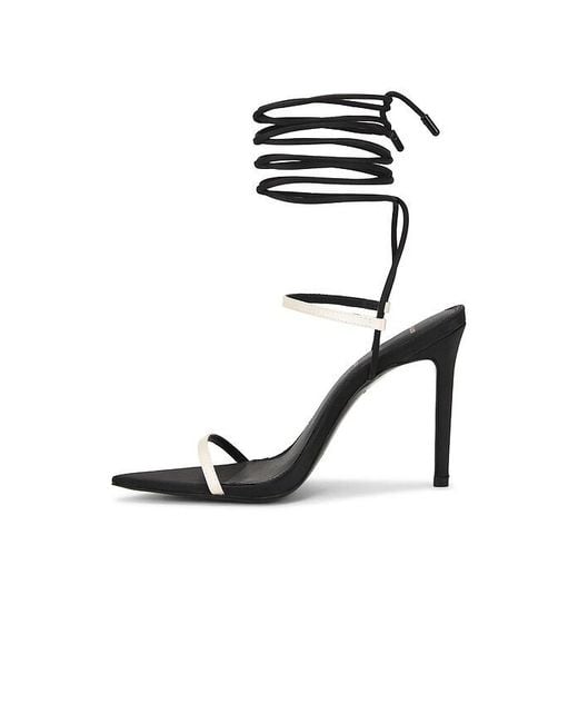 Black Suede Studio Black Lauren 100 Sandal