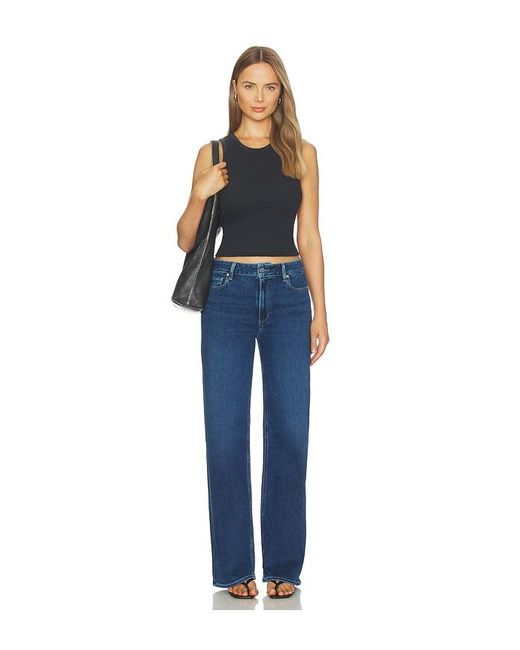 PAIGE Blue Anessa Wide Leg Jeans
