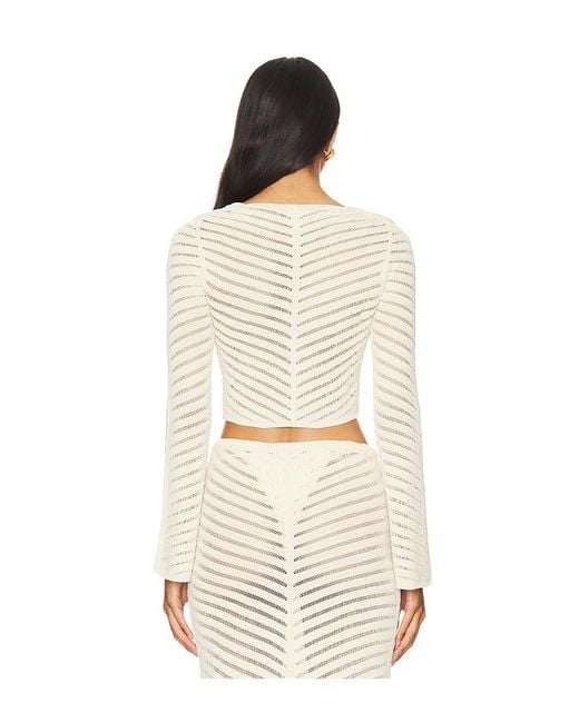 Raya Top En Color Crema Talla En Devon Windsor de color White