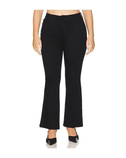 GOOD AMERICAN Black Good Petite Flare Jeans