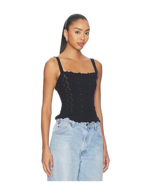 Free People Blue X Revolve X Revolve So Soft Femme Square Neck Cami