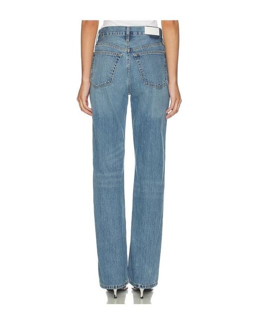 Re/done Blue 90S High Rise Loose Jean