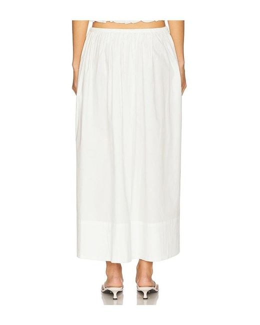 Pistola White Noelle Poplin Maxi Skirt