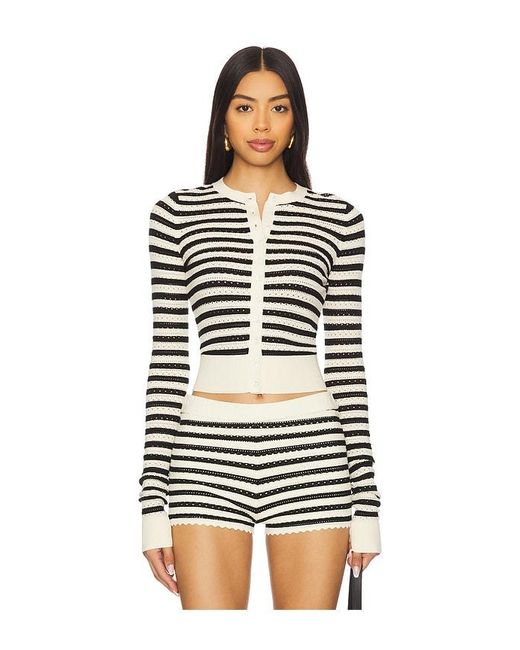 Amanda Uprichard Black Seine Cardigan