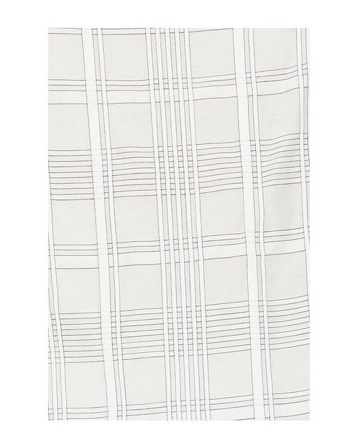 Rag & Bone White Adela Plaid Top
