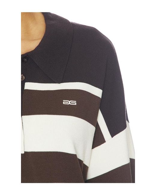 Gestuz Blue Alexu Polo Pullover Sweater