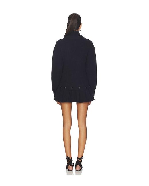 ROKH Blue Detachable Peplum Knit