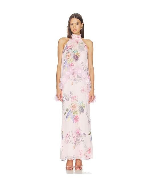 Elliatt White Millie Tiered Gown