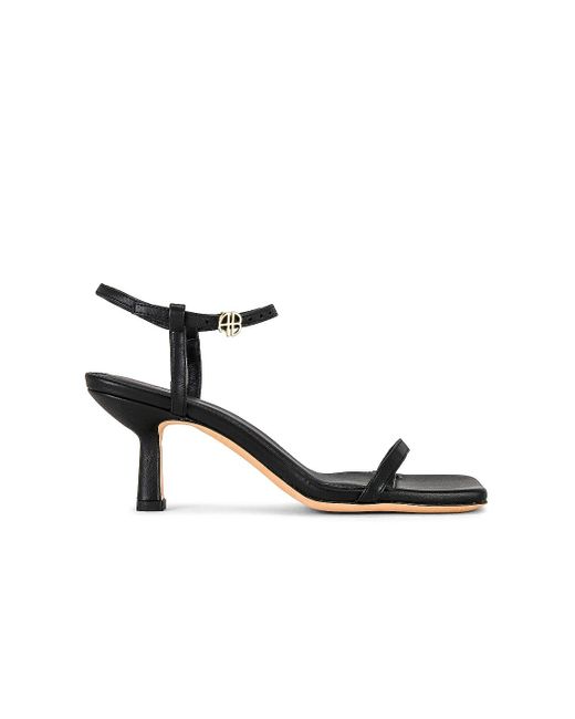 Anine Bing Invisible Sandals in Black | Lyst