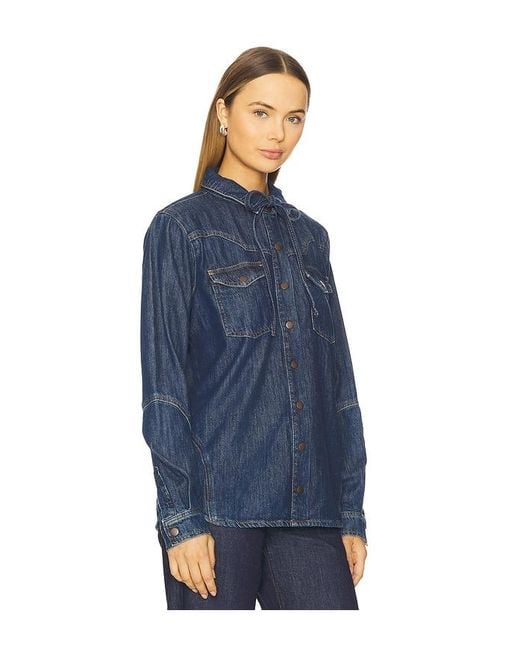 seventy + mochi Blue Mia Shirt