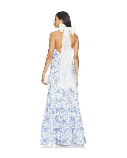 Elliatt Blue Elin Halter Gown