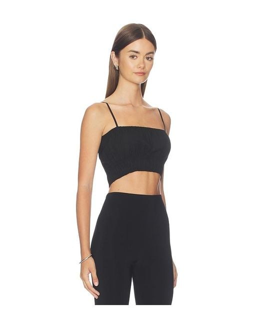 Closed Blue Gathered Top