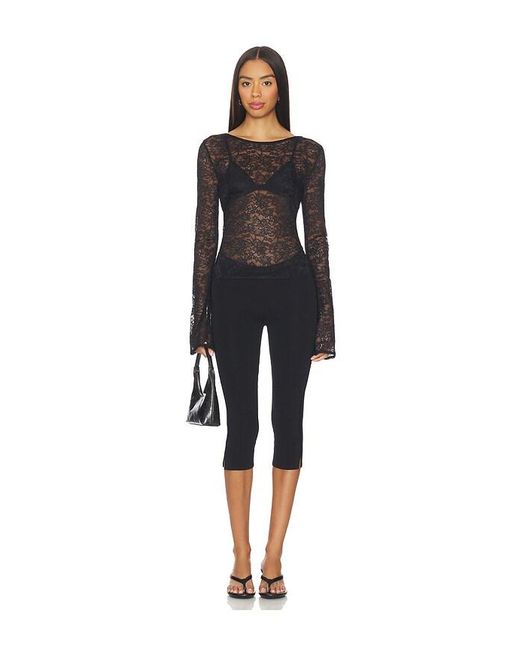 Lamarque Black Amelia Top