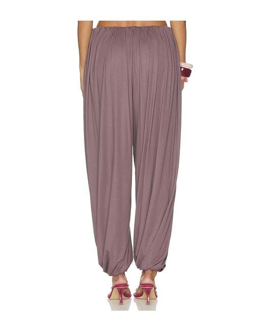 Line & Dot Purple Diane Draped Knit Pants