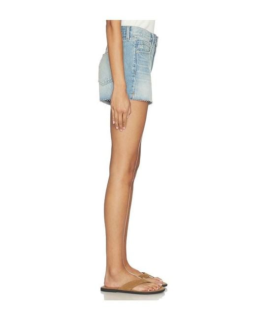 SLVRLAKE Denim Blue Clara Relaxed Mini Short