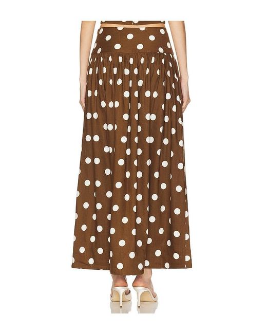 MAJORELLE Multicolor Dot Maxi Skirt