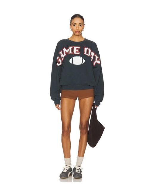 Daydreamer Blue Game Day Crew Sweatshirt