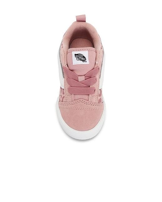 Vans Pink Toddler Knu Skool Elastic Lace