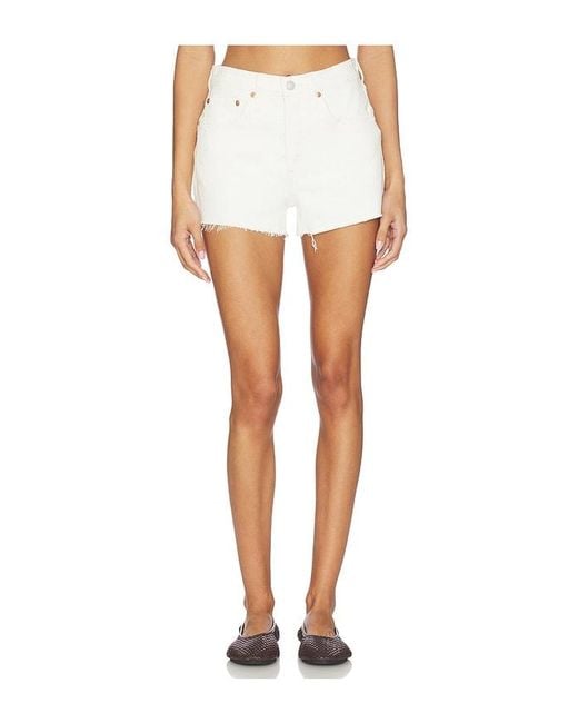 Levi's White 501 Original Short