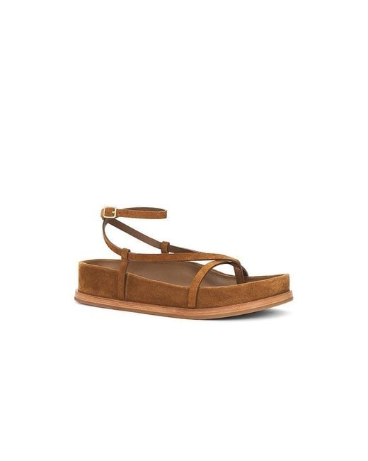 Loeffler Randall White Ankle Wrap Footbed Sandal