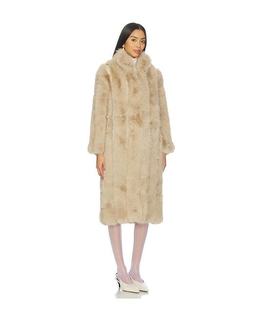 Elliatt Natural Lux Faux Fur Coat