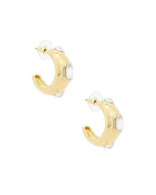 petit moments Metallic Gardenia Hoop Earrings