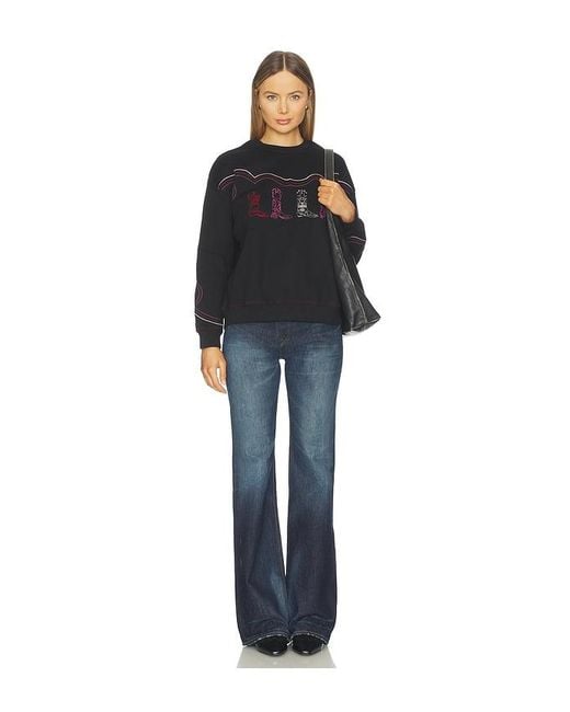 Never Fully Dressed Black Cowboy Boot Sweatshirt