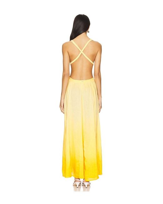 Maaji Yellow Boho Sunrise Canary Dress