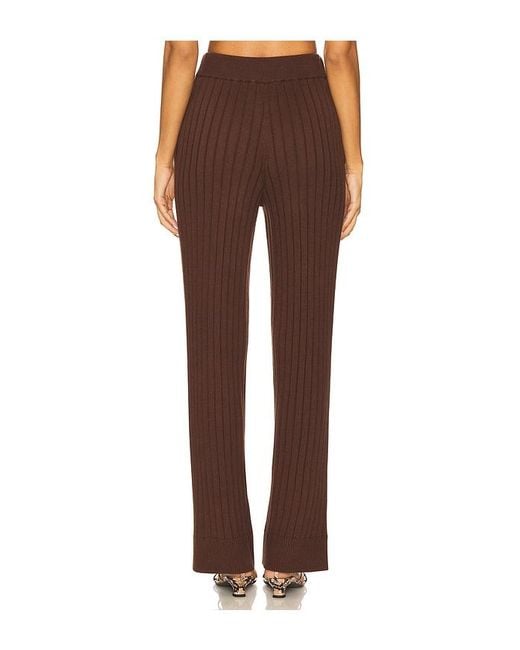 House of Harlow 1960 Brown X Revolve Irvina Ribbed Pant