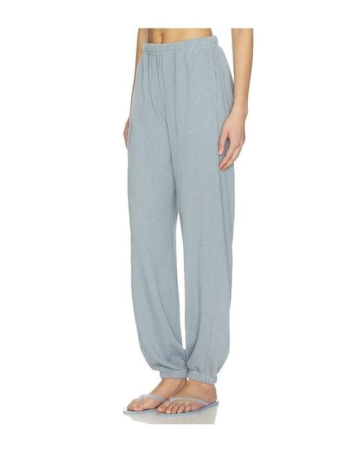 ÉTERNE Blue Lightweight French Terry Boyfriend Pocket Sweatpant